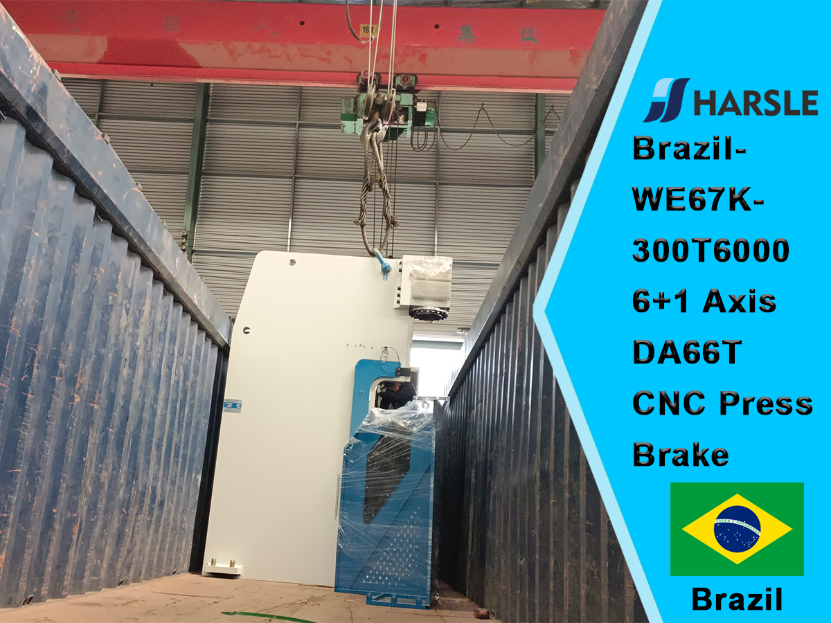 Brasile-We67K-300T6000 6+1 Asse DA66T CNC Freno Pressa 