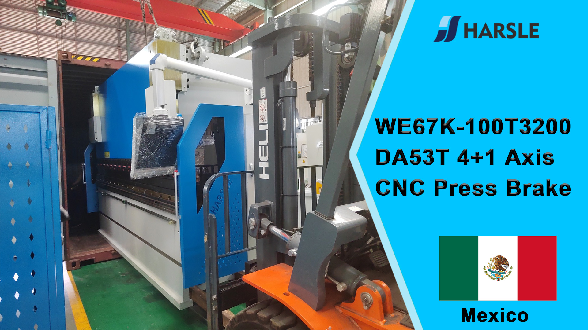 Pressa piegatrice CNC Messico-WE67K-100T3200 DA53T 4 + 1 asse