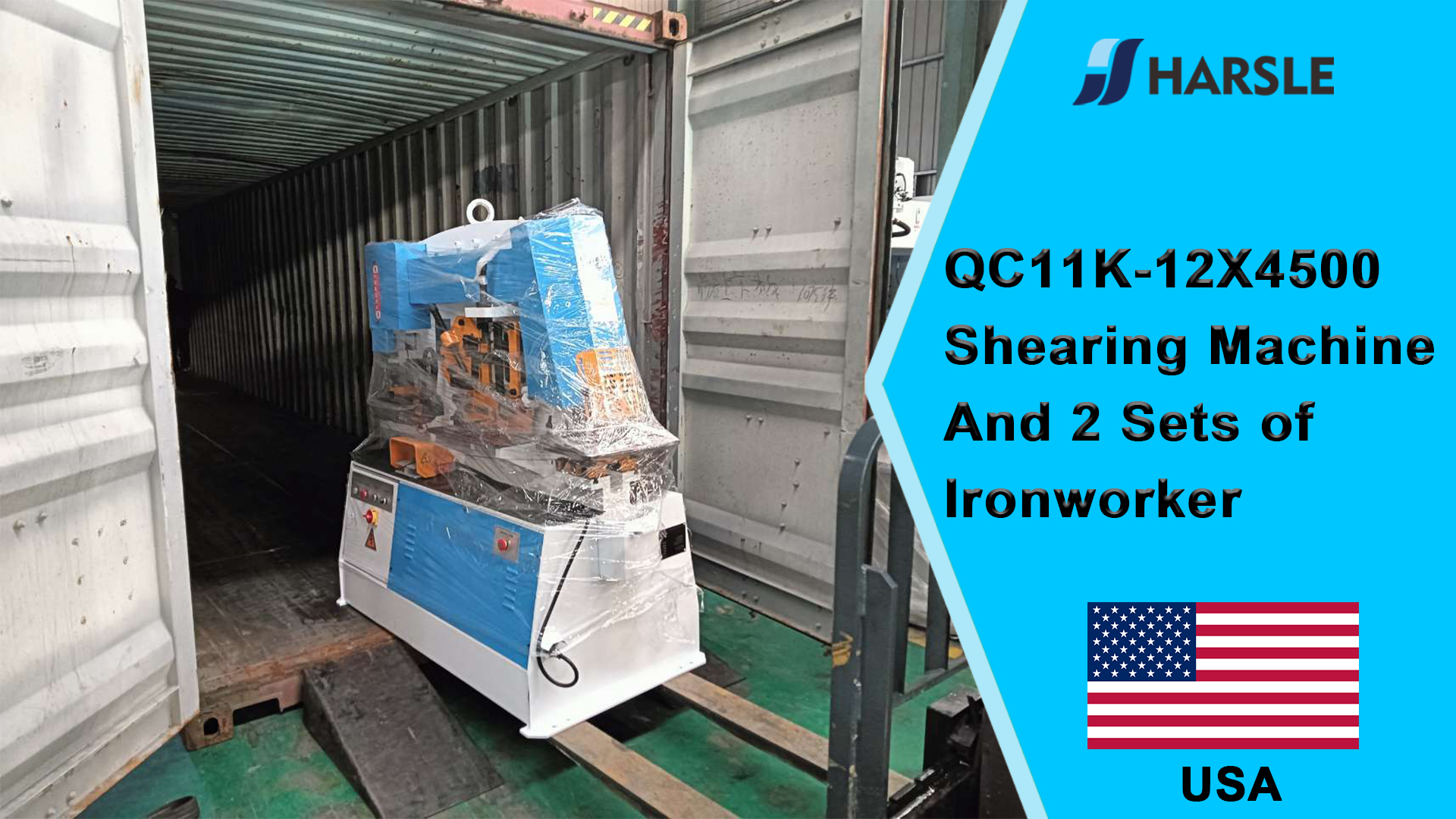 Cesoia USA-QC11K-12X4500 e 2 set di Ironworker