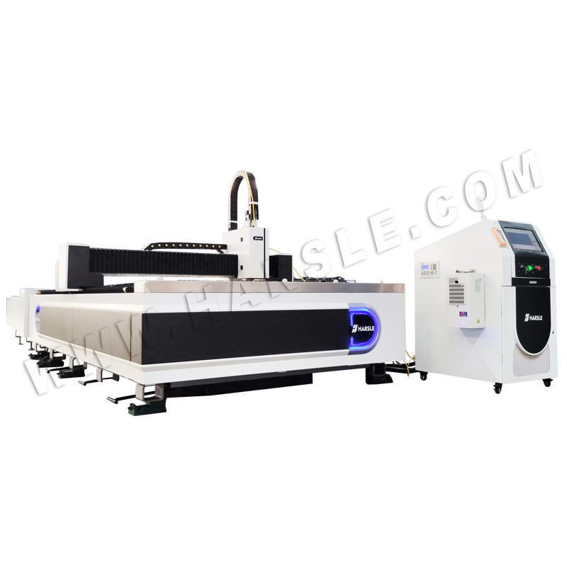 Macchina per taglio laser a fibra CNC HSX-1500W 3015 con tabella di scambio, sorgente laser IPG