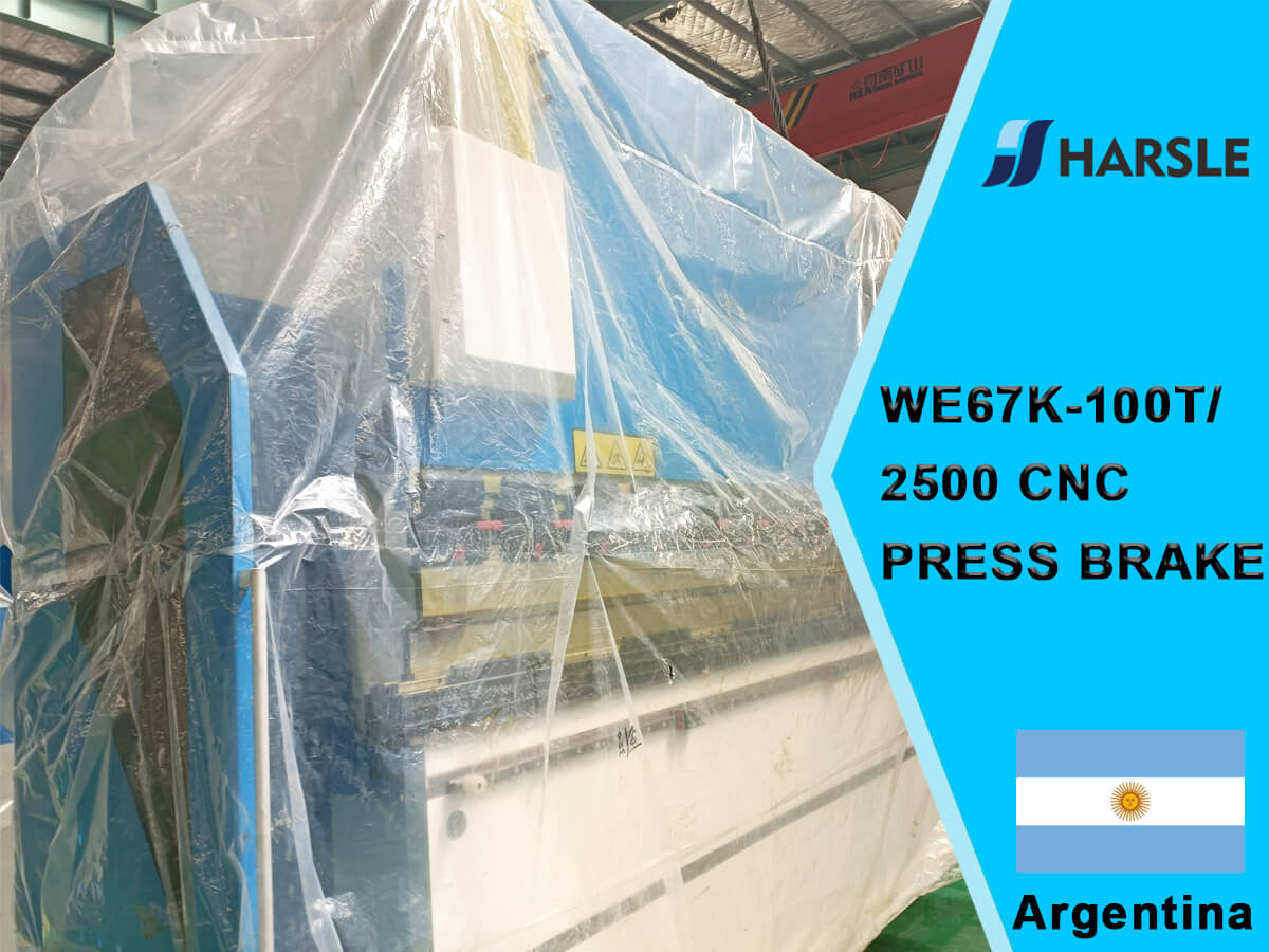 Argentina-We67K-100T/2500 CNC Pressa freno con sistema DA66T 8+1 asse