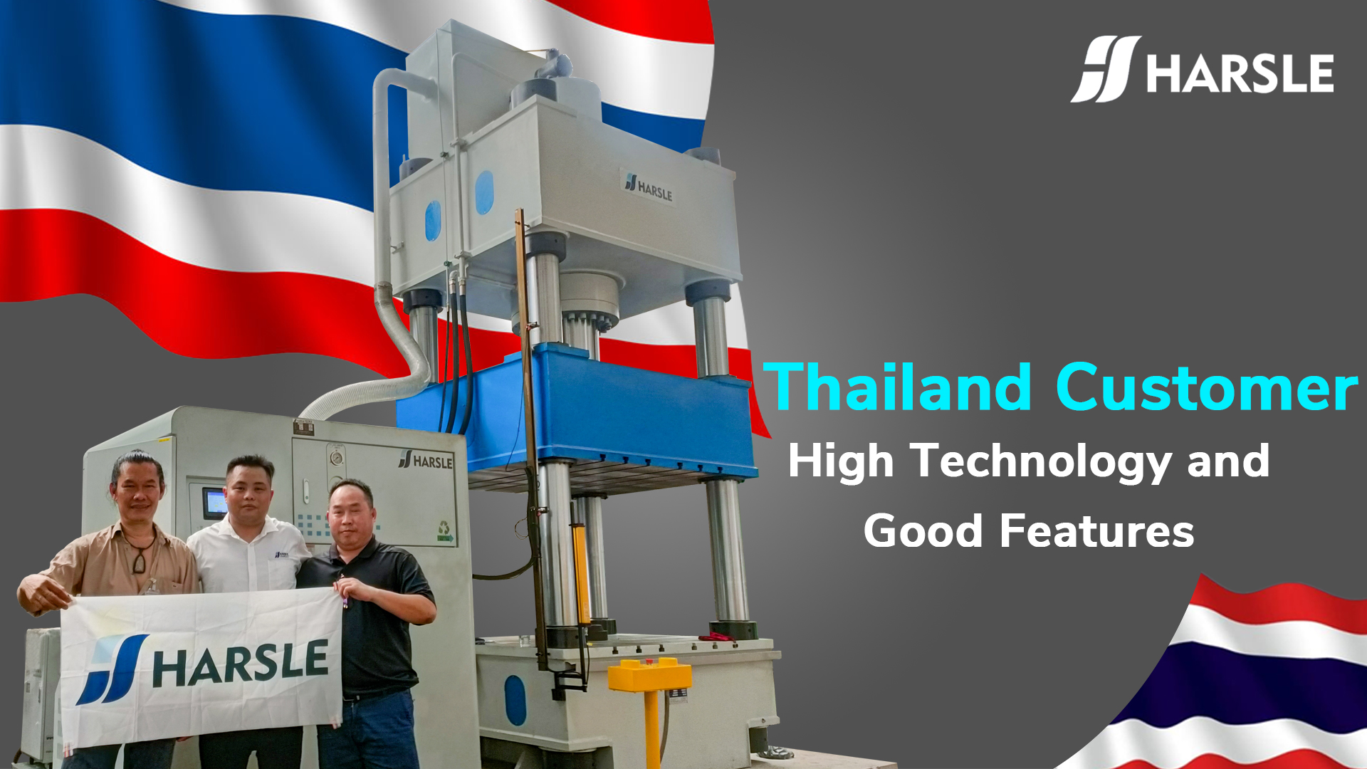 Eccezionale servizio post-vendita: cliente thailandese con pressa 500T