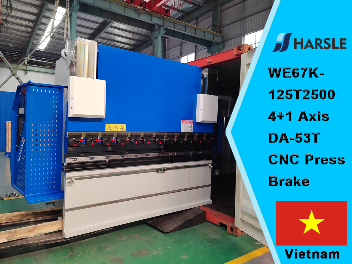 Vietnam-We67K-125T2500 4+1 Asse DA-53T CNC Freno Pressa