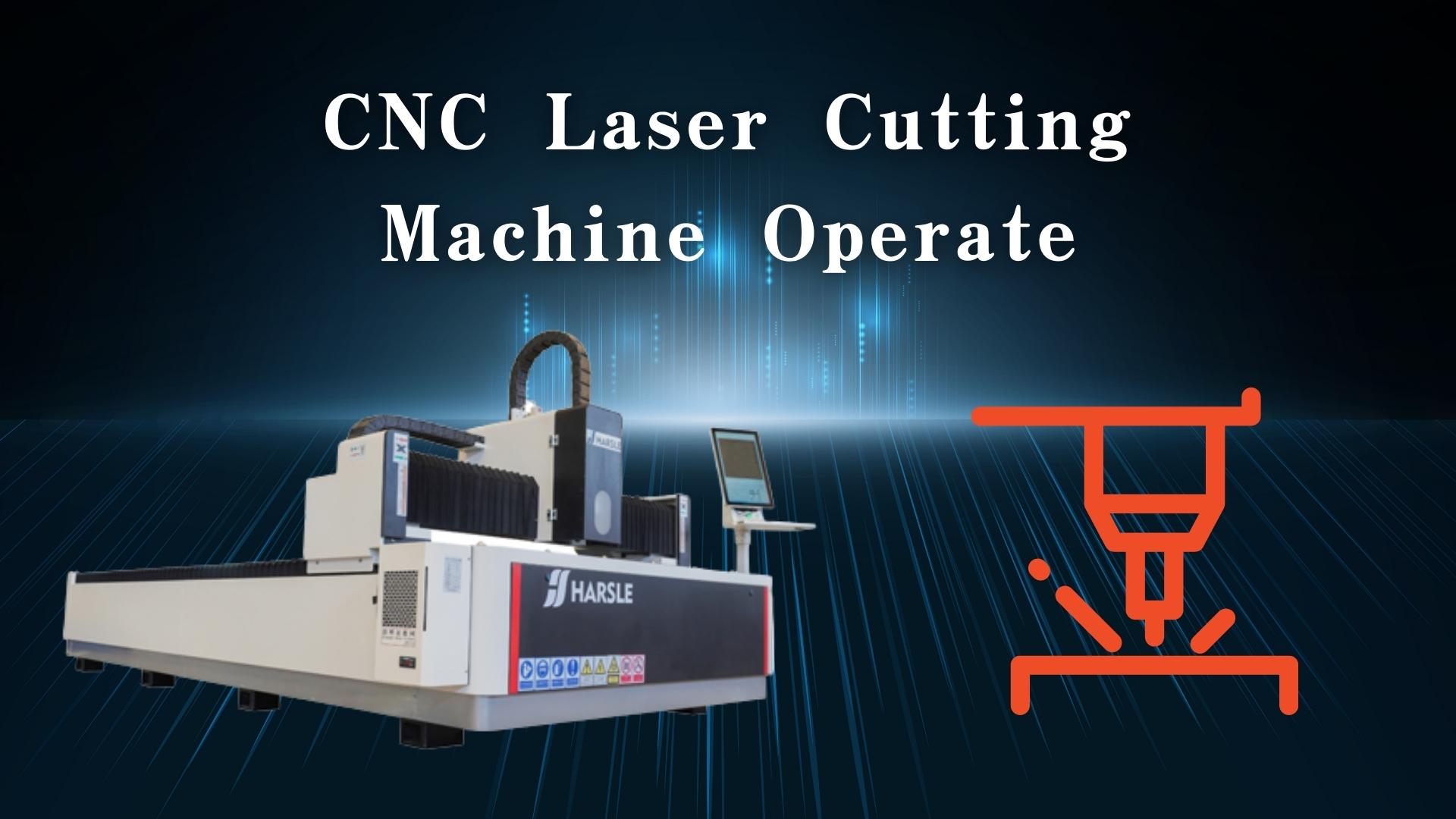 Macchina da taglio laser CNC in funzione