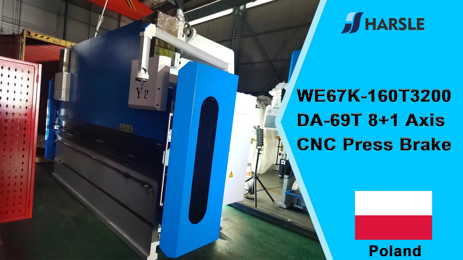 Pressa piegatrice CNC a 8+1 assi DA-69T Polonia-WE67K-160T3200