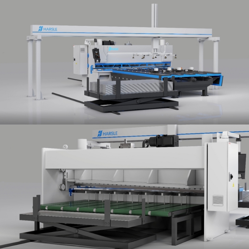 Linea di produzione automatica per il taglio della lamiera