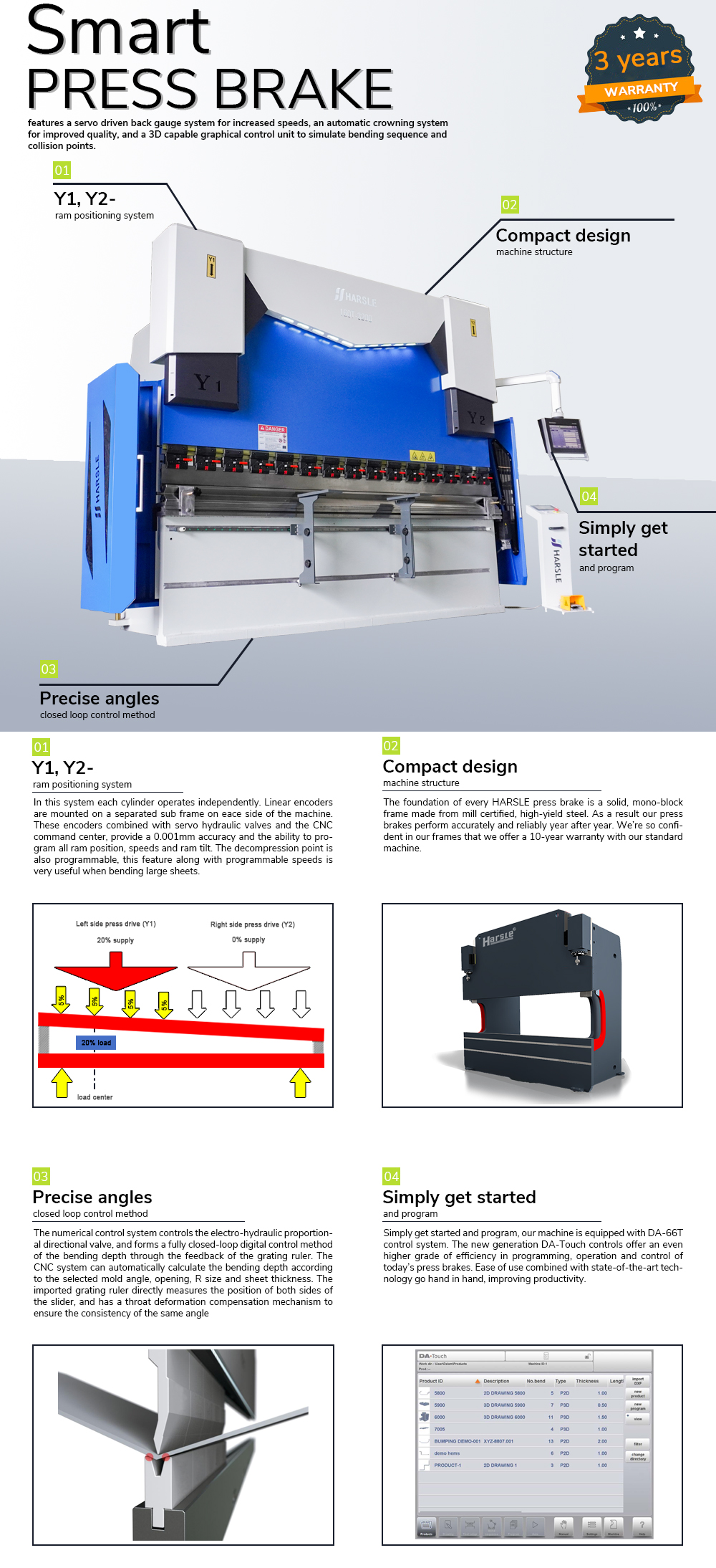 Pressa piegatrice con DELEM DA58T