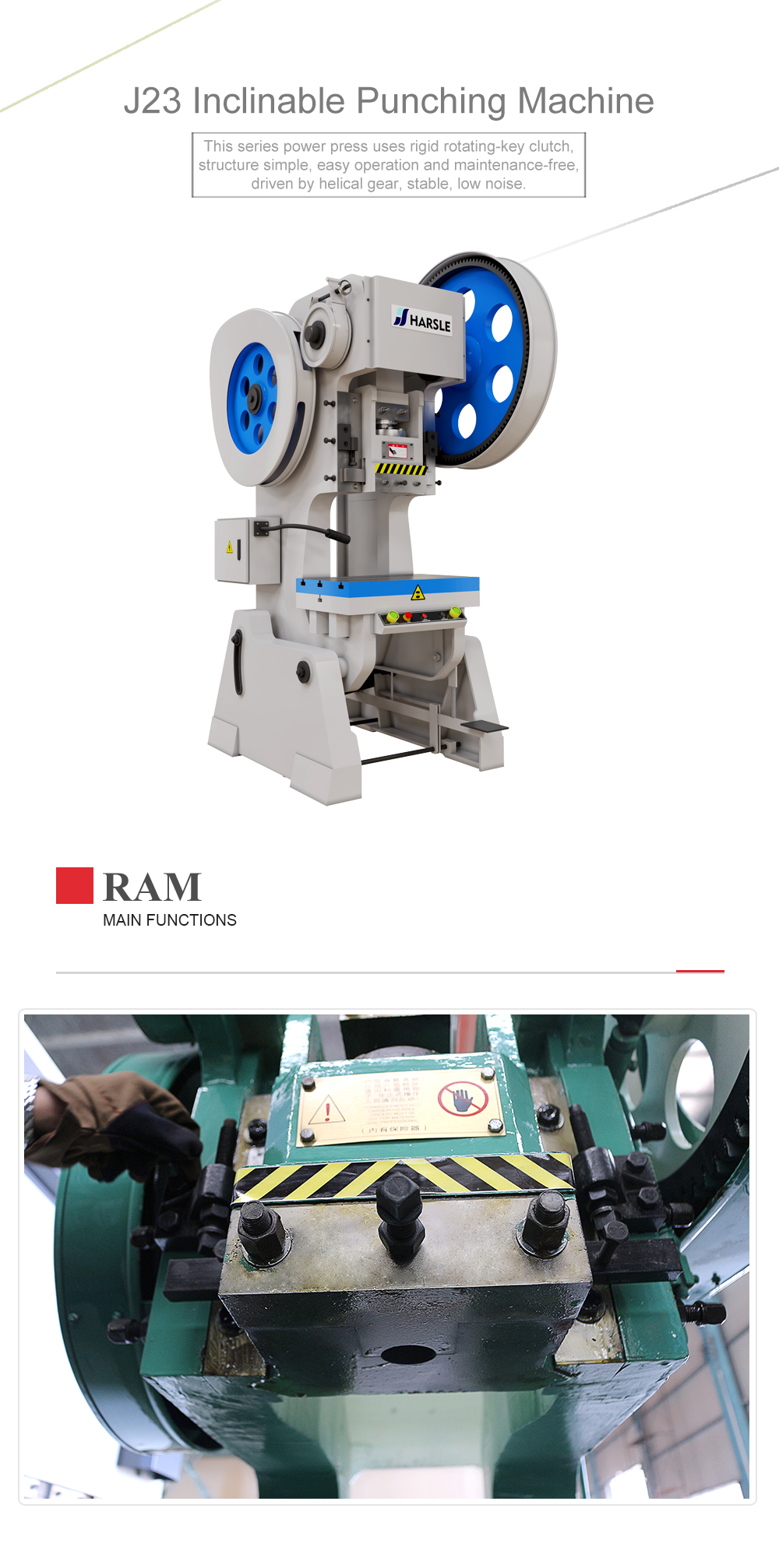 Punzonatrice meccanica per lamiera J23-80T