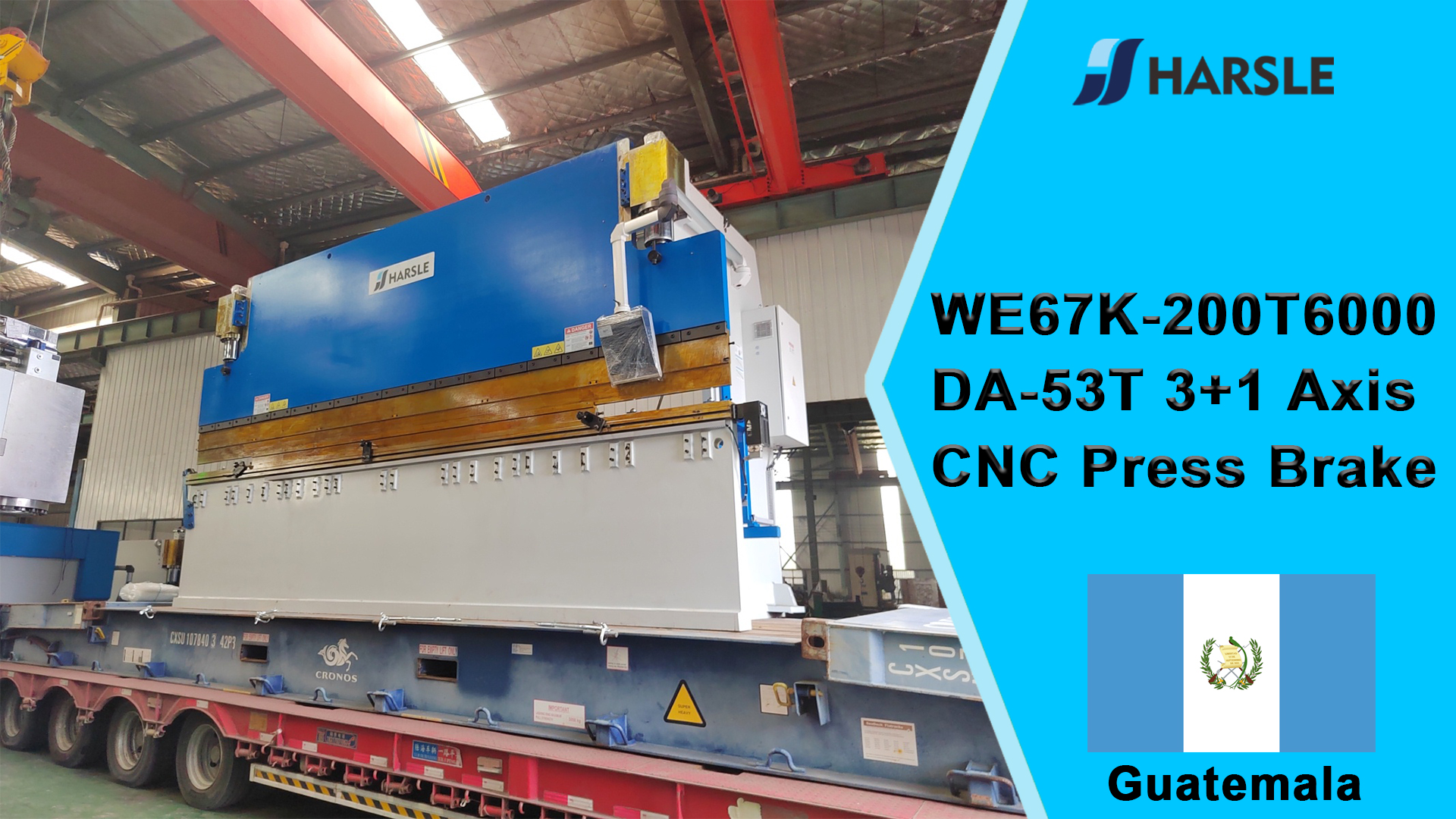 Pressa piegatrice CNC Guatemala-WE67K-200T6000 DA-53T 3+1 assi