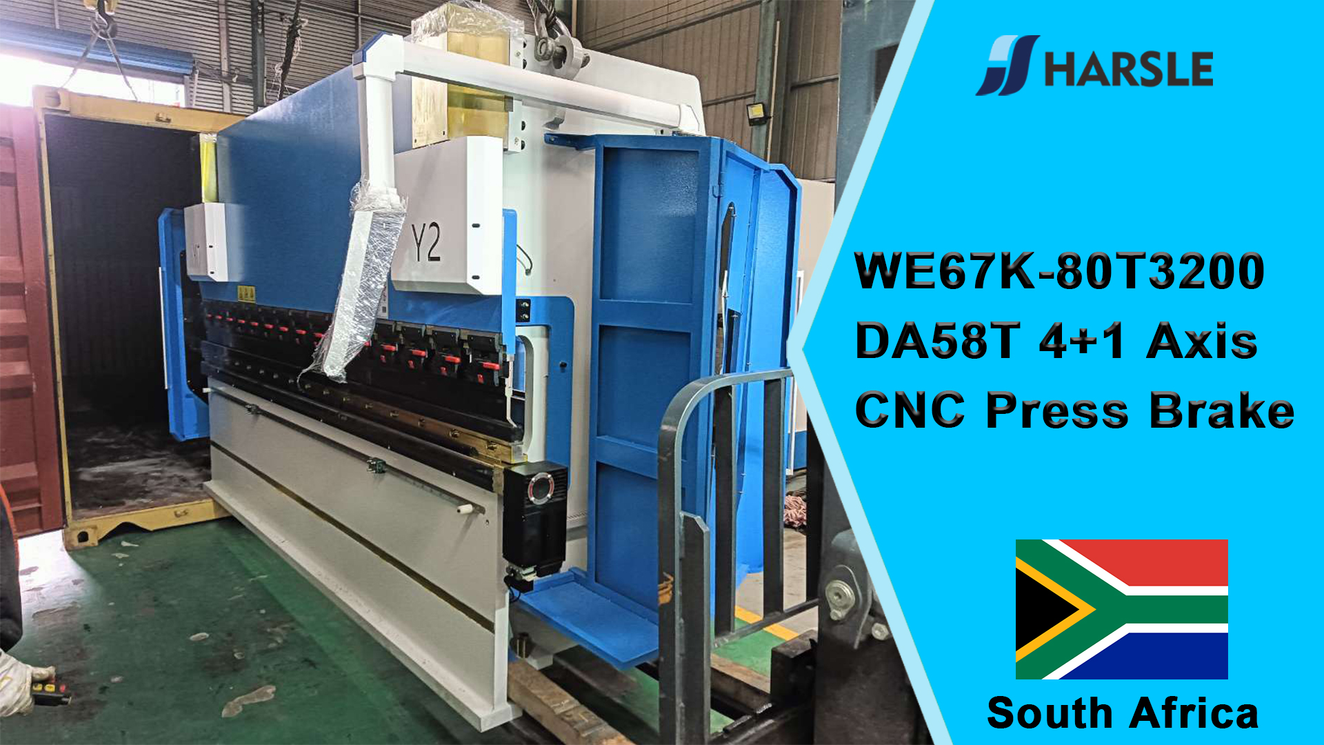 Pressa piegatrice CNC South Africa-WE67K-80T3200 DA58T 4+1 assi