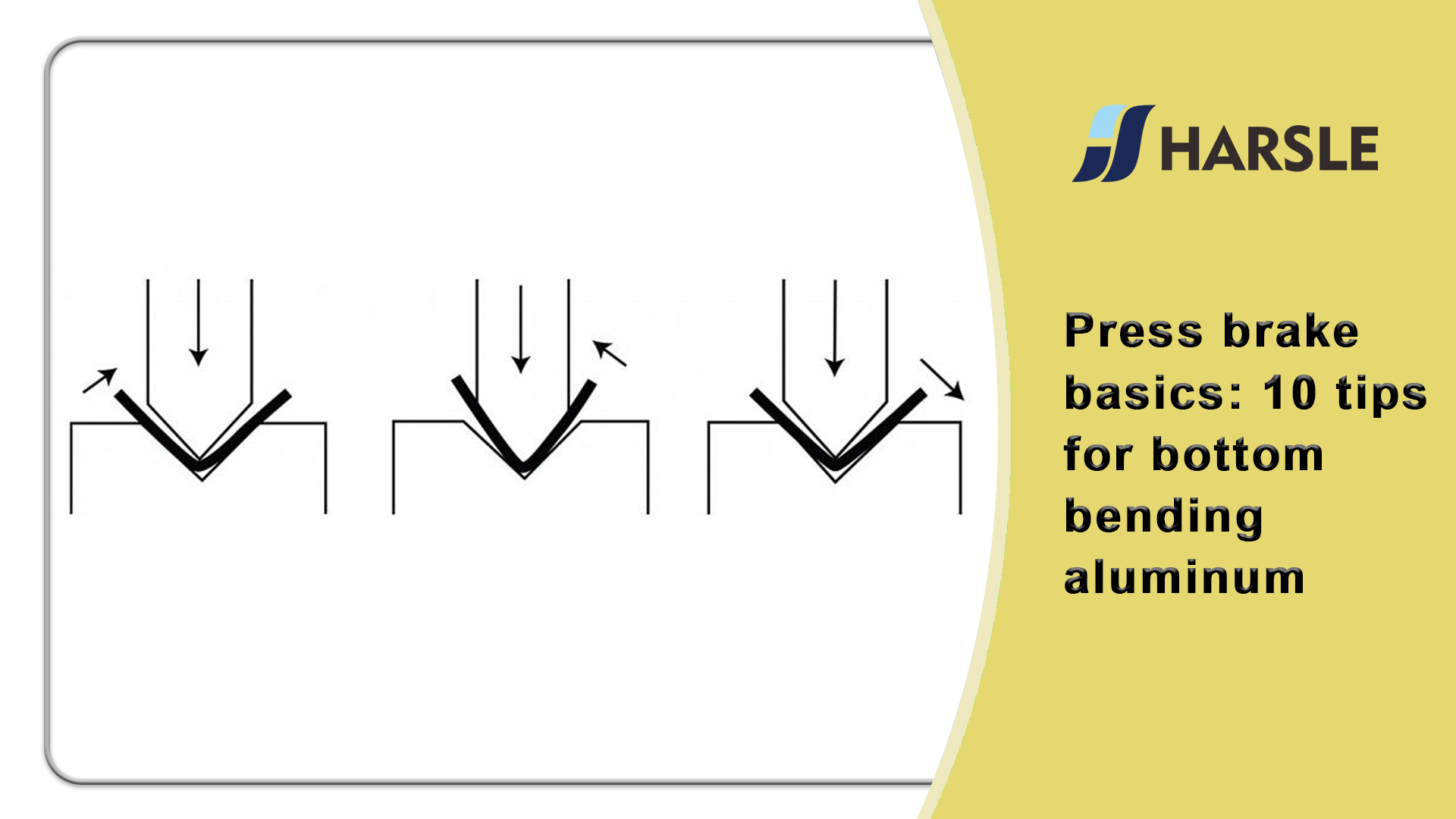 Nozioni di base sulla pressa piegatrice: 10 punte per la curvatura inferiore dell'alluminio