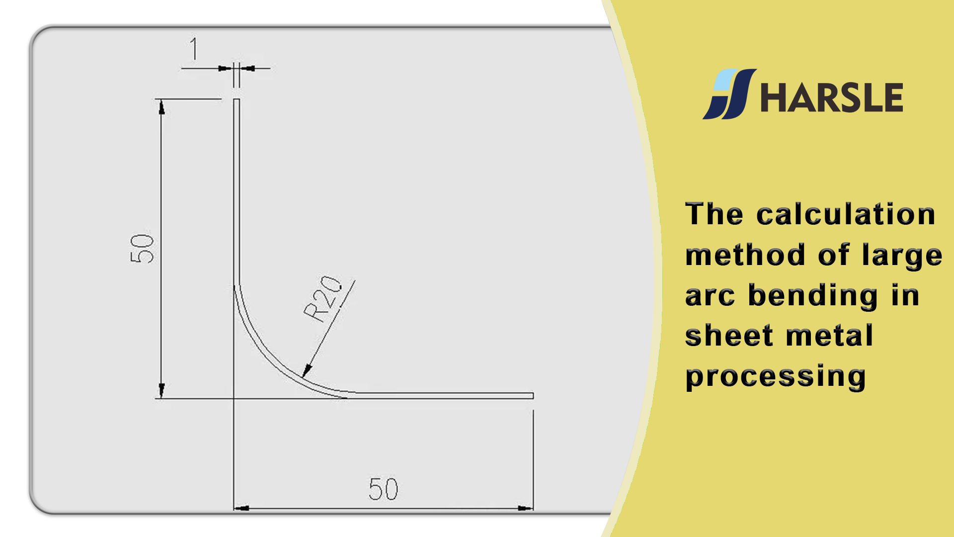 Il metodo di calcolo della piegatura ad arco di grandi dimensioni nella lavorazione della lamiera
