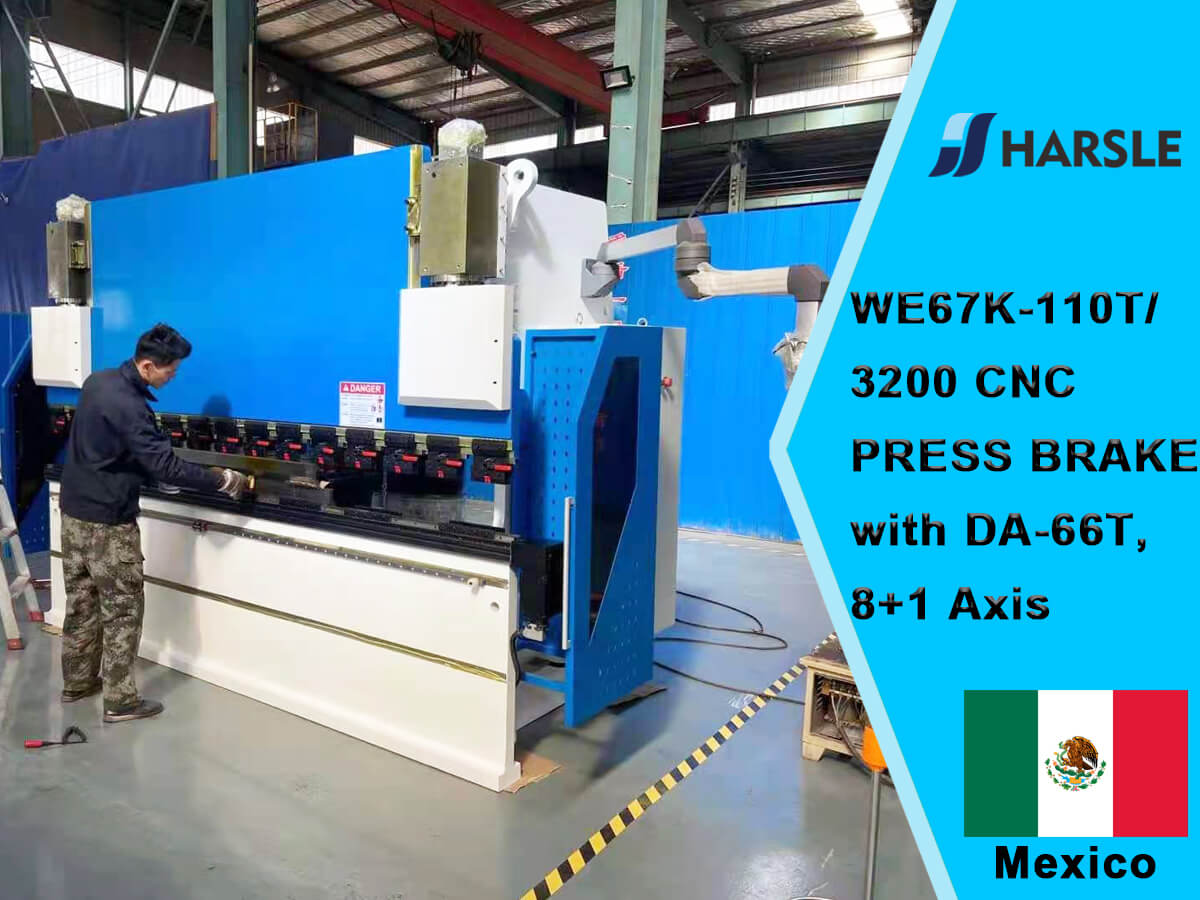 Messico-We67K-110T/3200 CNC Pressa freno con DA-66T, 8+1 asse