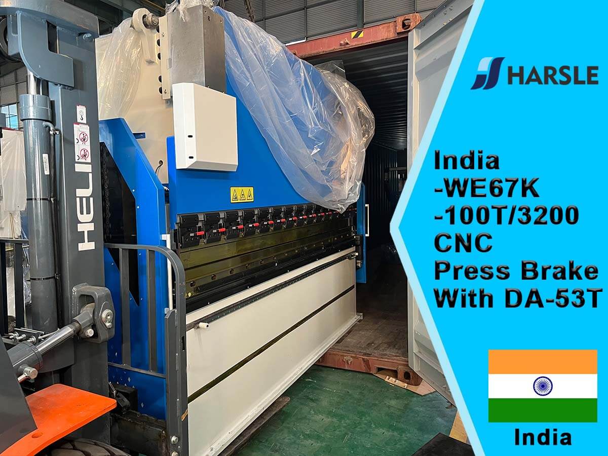 India-We67K-100T/3200 CNC Press Brake con sistema DA-53T