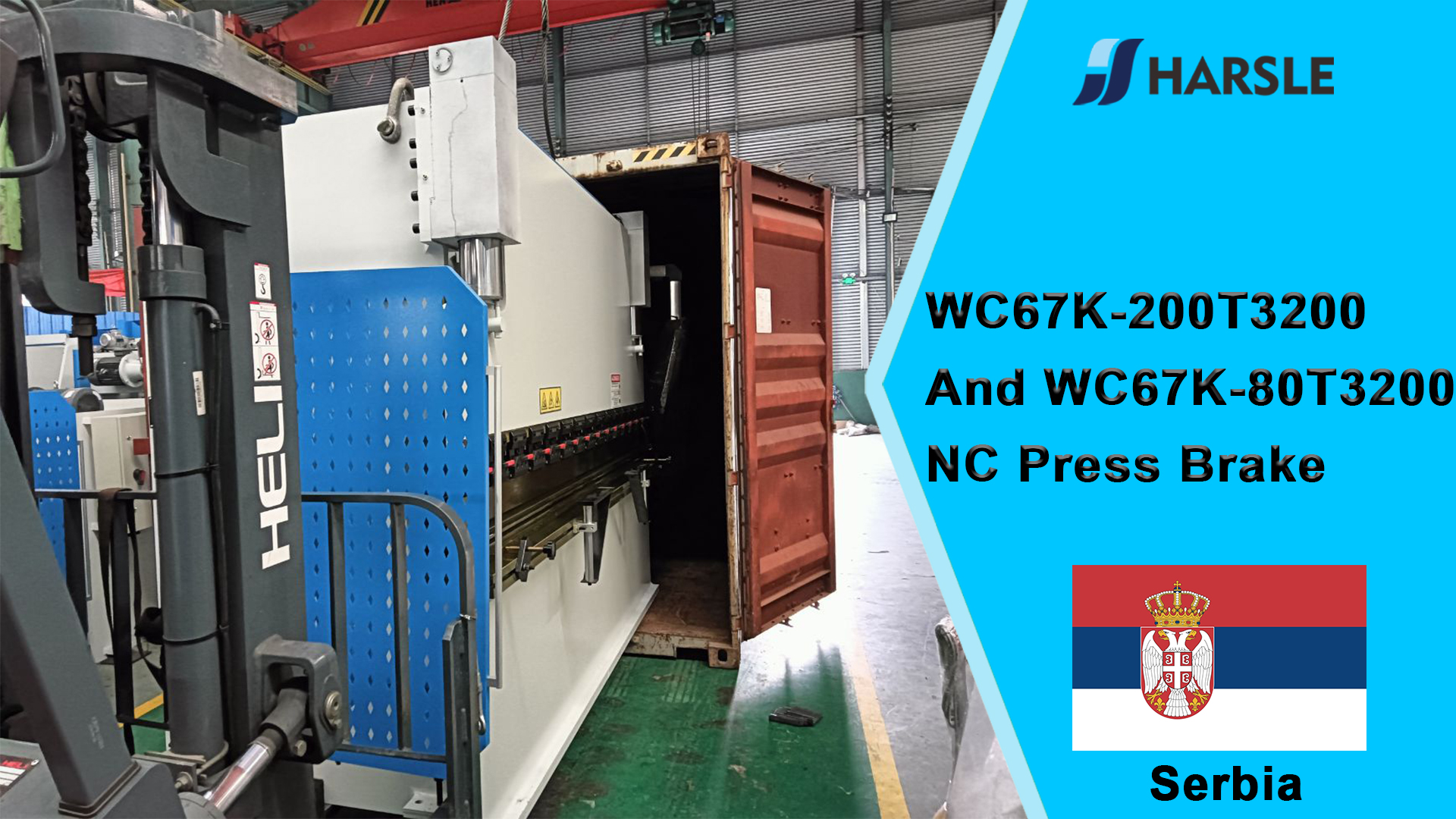 Pressa piegatrice Serbia-WC67K-200T3200 e WC67K-80T3200 NC