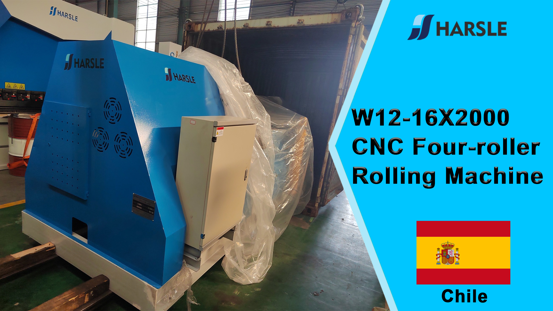 Laminatoio a quattro rulli CNC Chile-W12-16X2000