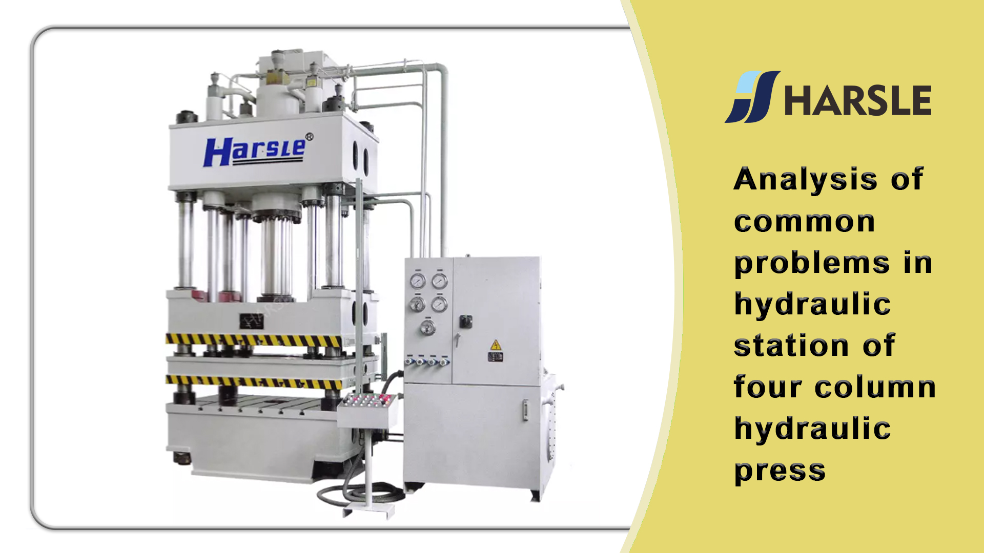 Analisi dei problemi comuni nella stazione idraulica della pressa idraulica a quattro colonne