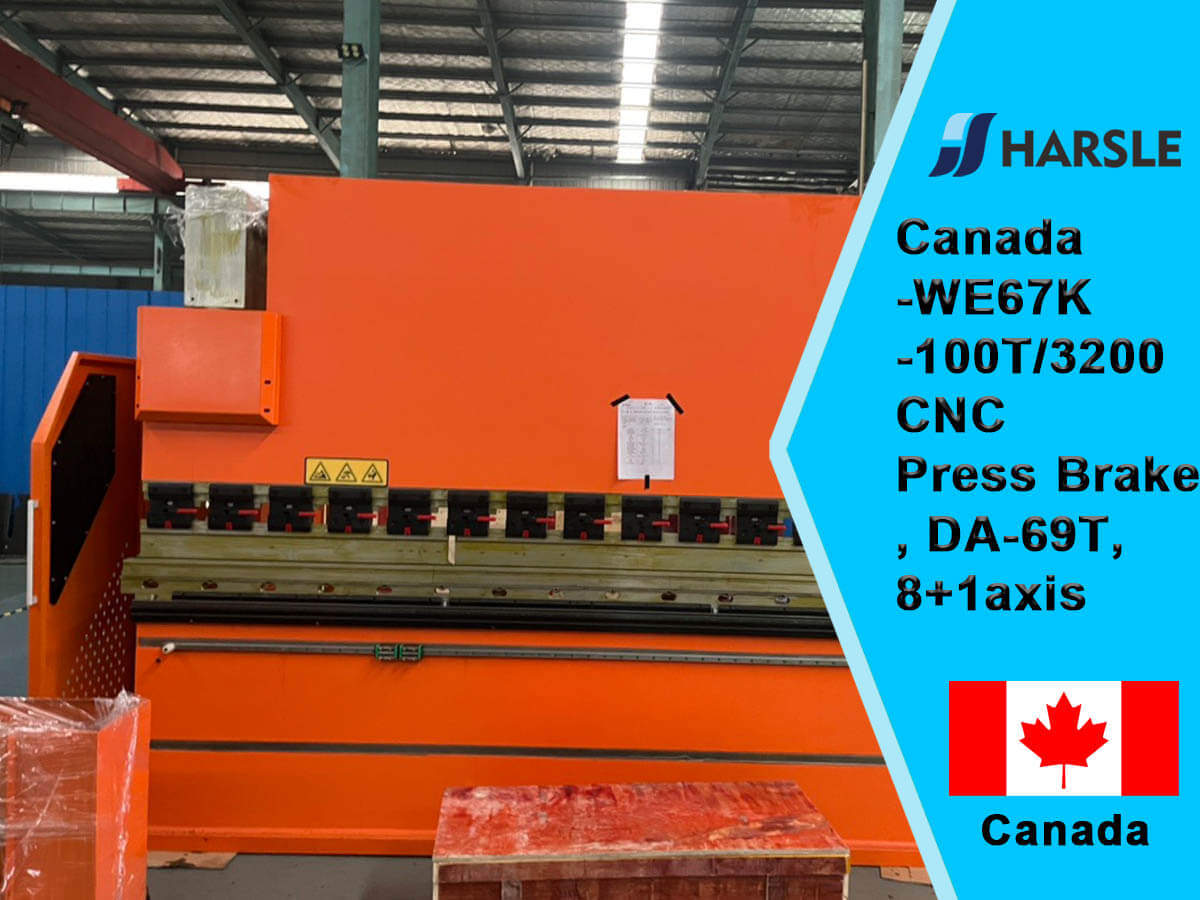 Canada-We67K-100T/3200 CNC Press Brake con DA-69T 8+1Axis