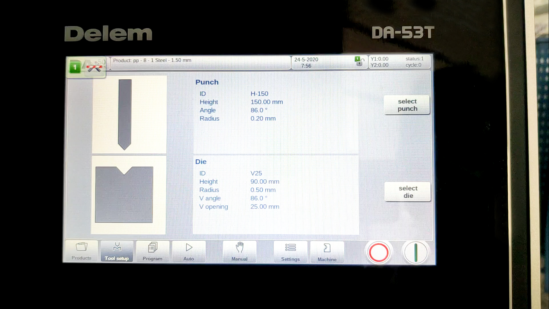 DELEM DA-53T Manuale operativo per piegatrice CNC (password), download del software offline