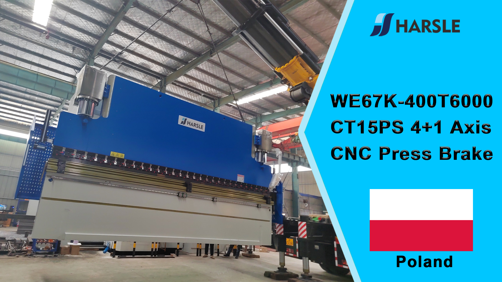 Polonia-WE67K-400T6000 CT15PS Pressa piegatrice CNC a 4 + 1 assi