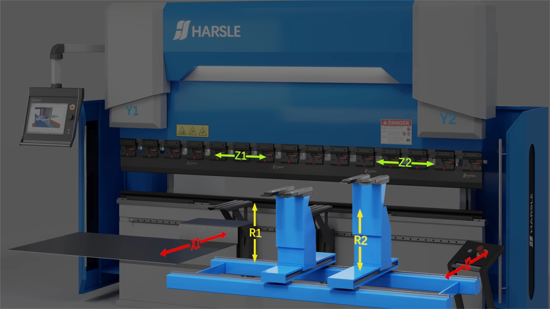 Spiegazione dell'asse della macchina piegatrice CNC