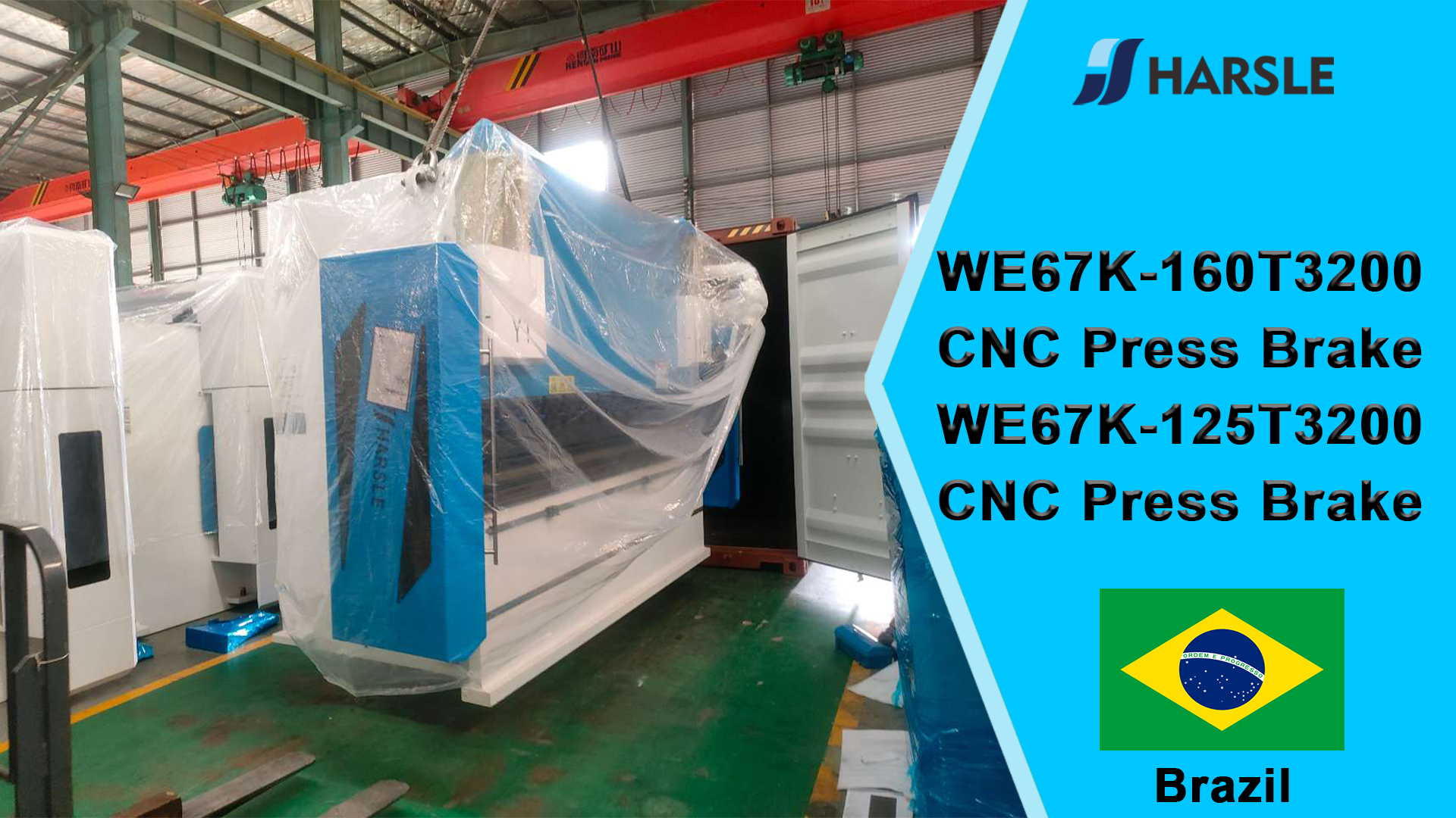 Pressa piegatrice CNC Brazil-WE67K-160T3200 e pressa piegatrice CNC WE67K-125T3200