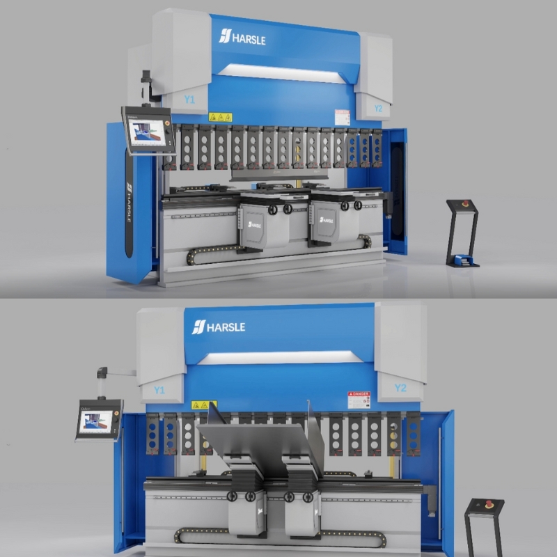 Pressa piegatrice CNC HARSLE con grande luce diurna