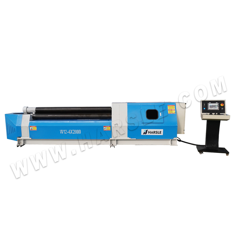 Macchina di laminazione idraulica di CNC della lamiera sottile W12-4X2000, telecomando di IoT per industria 4.0