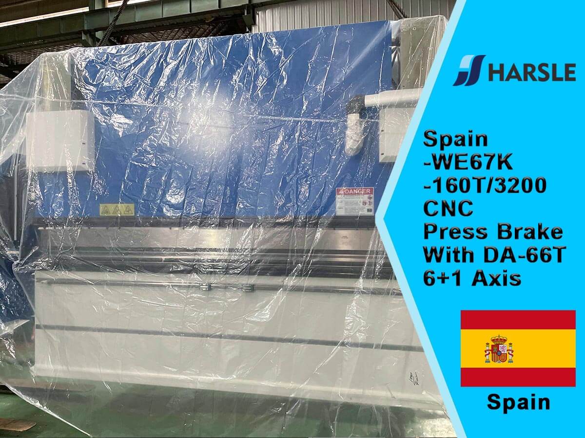 Spagna-We67K-160T/3200 CNC Pressa freno con DA-66T, 6+1 asse