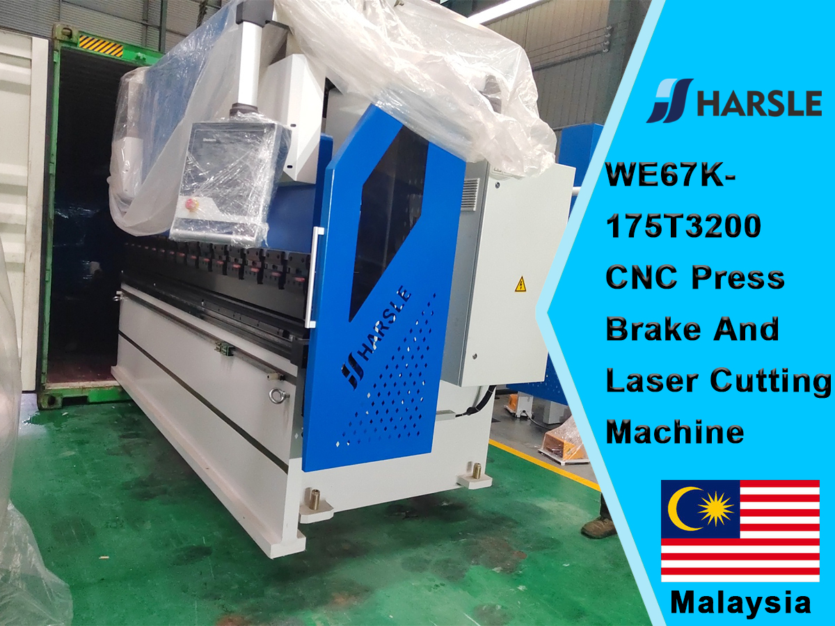 Malesia-We67K-175T3200 CNC Press Brake e Laser Taching Machine