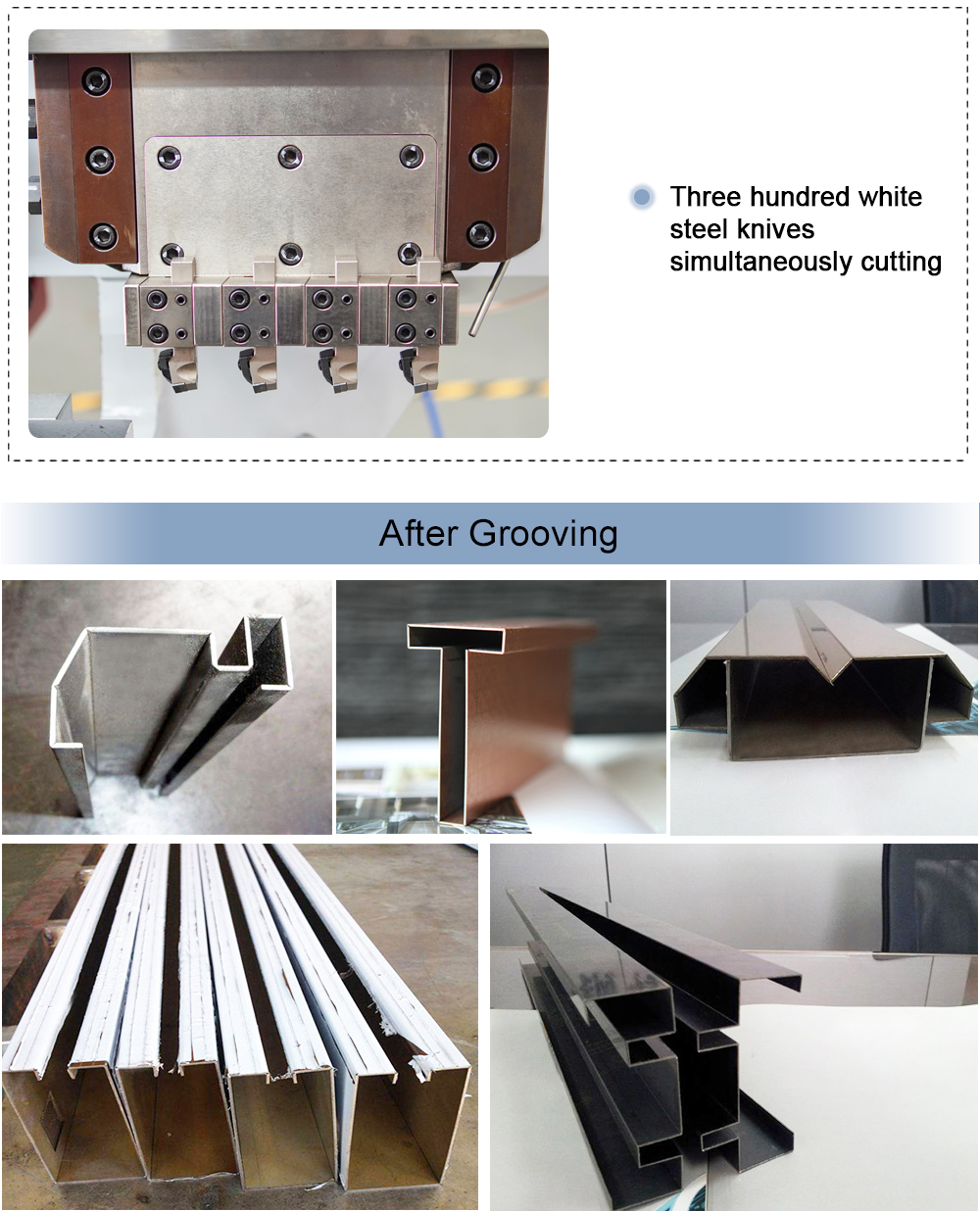 Macchina per scanalature a V CNC