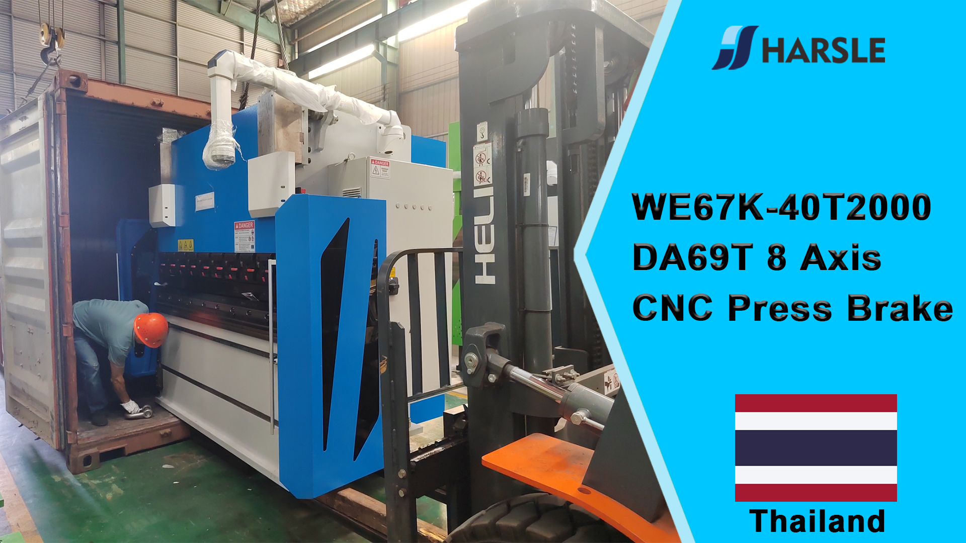 Thailandia-WE67K-40T2000 Pressa piegatrice CNC a 8 assi DA69T