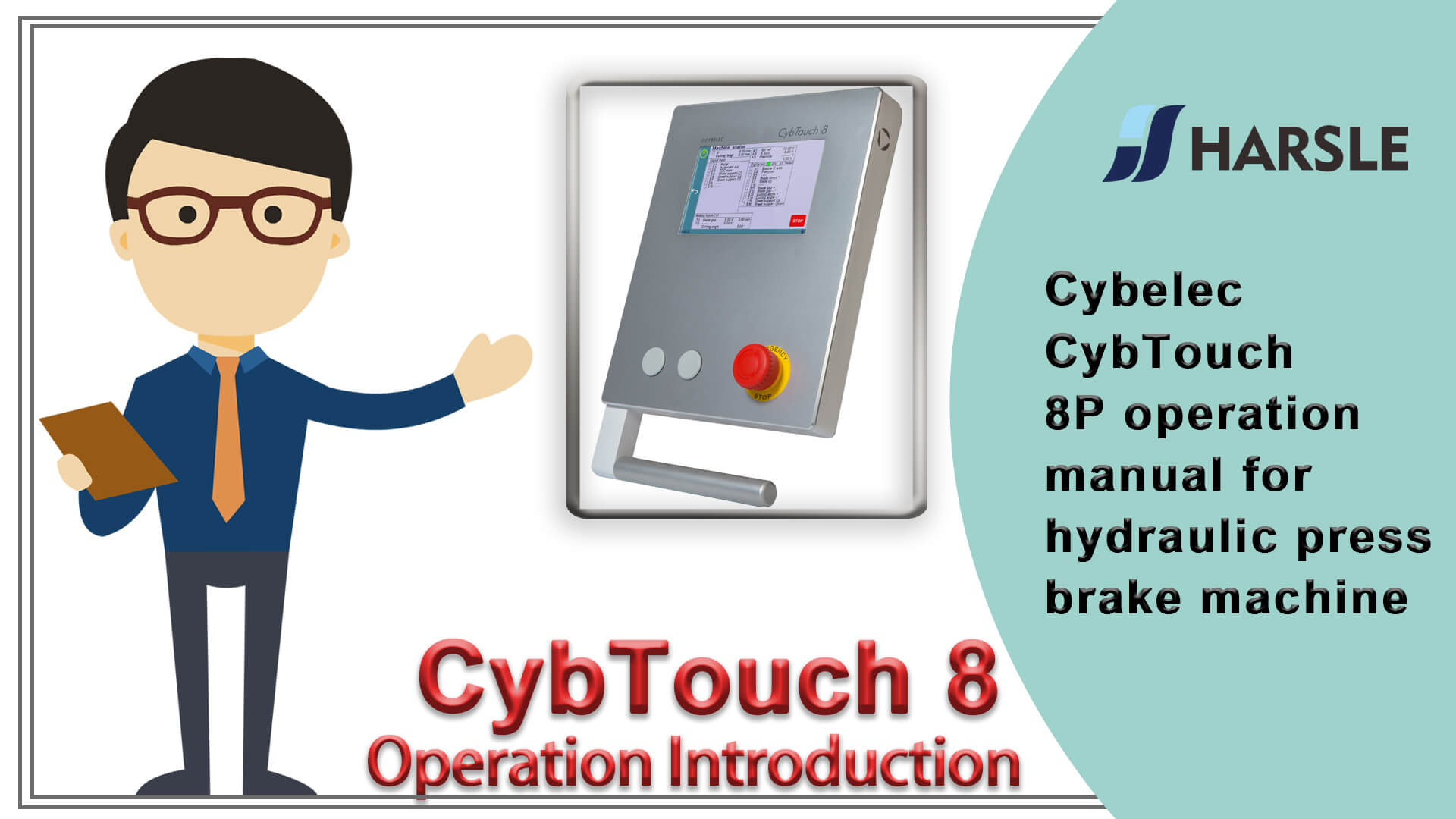 Cybelec CybTouch 8P manuale operativo per pressa piegatrice idraulica