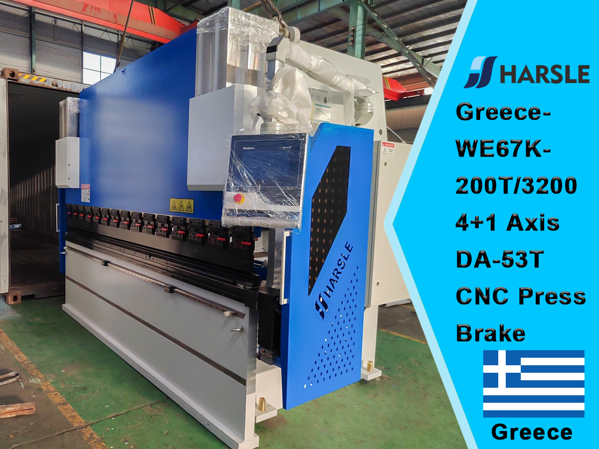 Grecia-We67K-200t/3200 4+1 Asse DA-53T CNC Freno Pressa CNC 