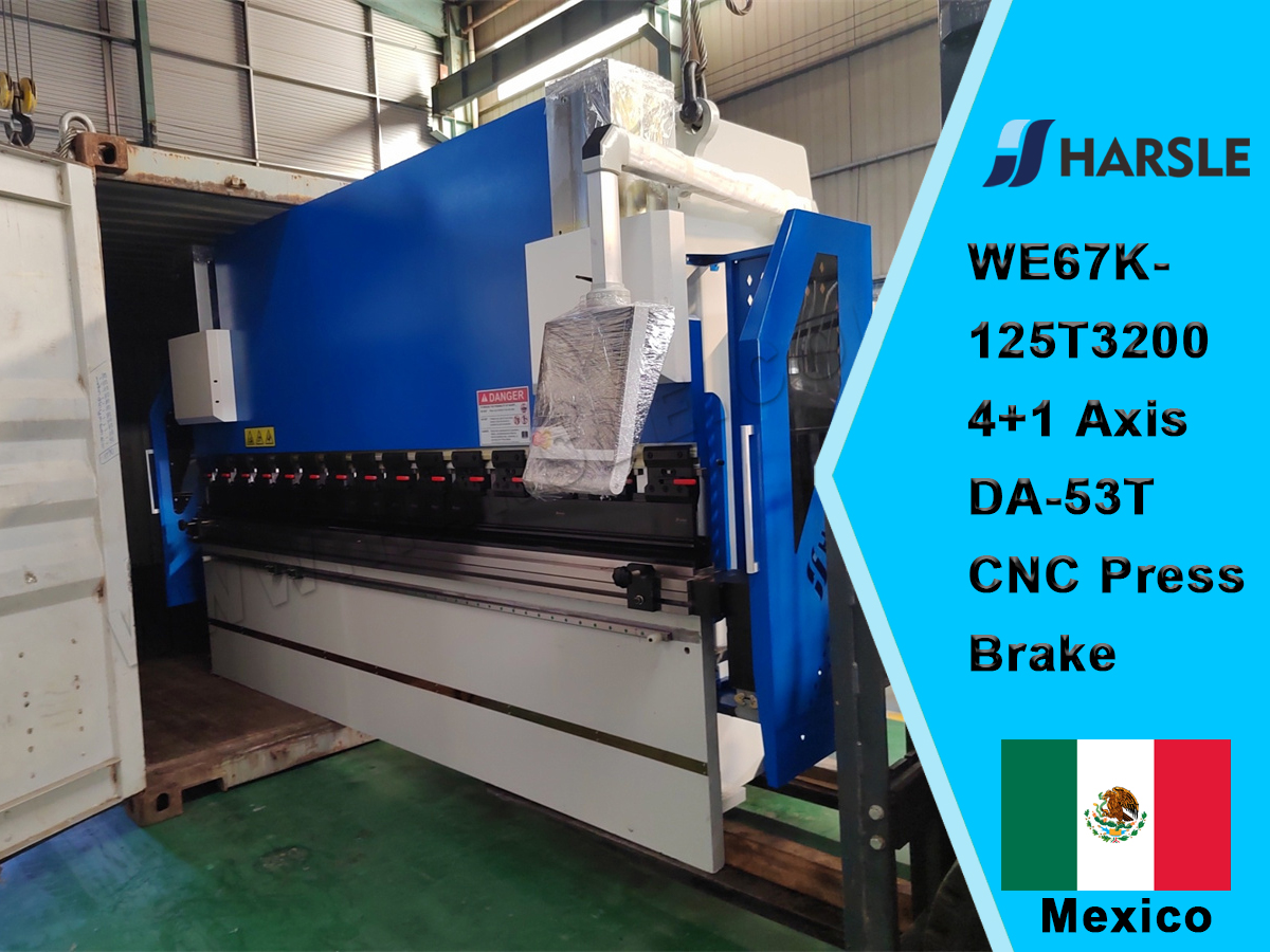 Pressa piegatrice CNC Mexico-WE67K-125T3200 4 + 1 asse DA-53T CNC