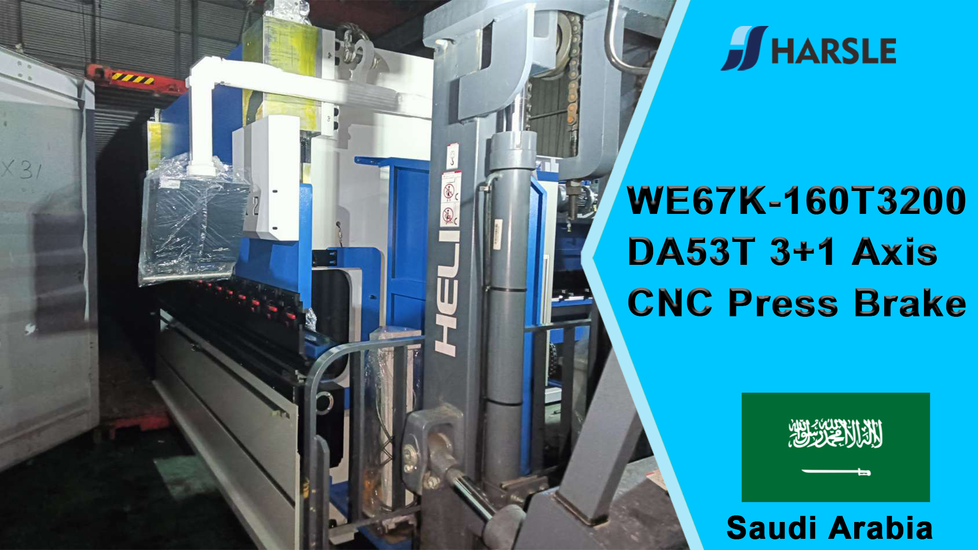 Piegatrice CNC Arabia Saudita-WE67K-160T3200 DA53T 3+1 assi