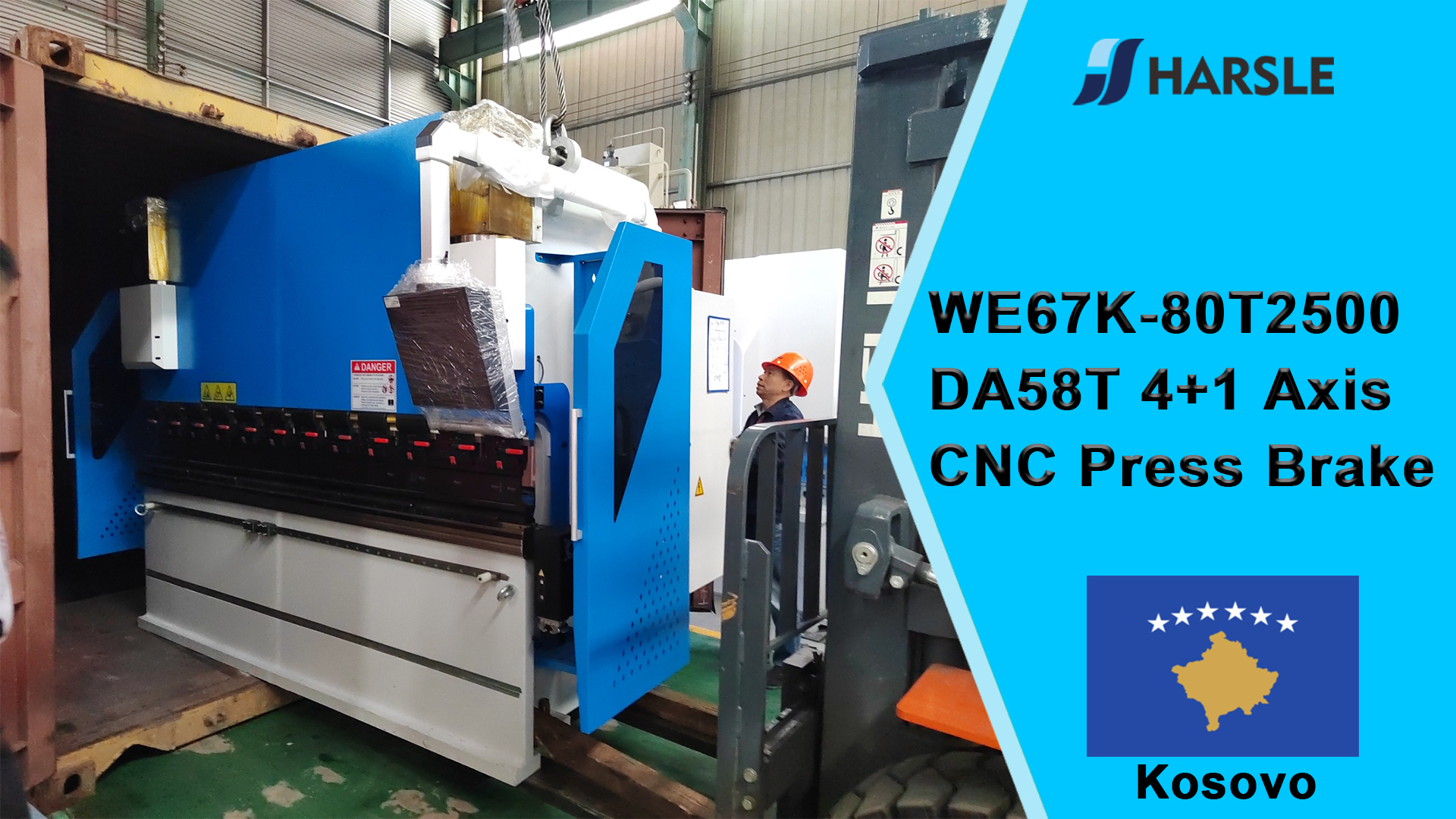 Pressa piegatrice CNC Kosovo-WE67K-80T2500 DA58T 4+1 assi