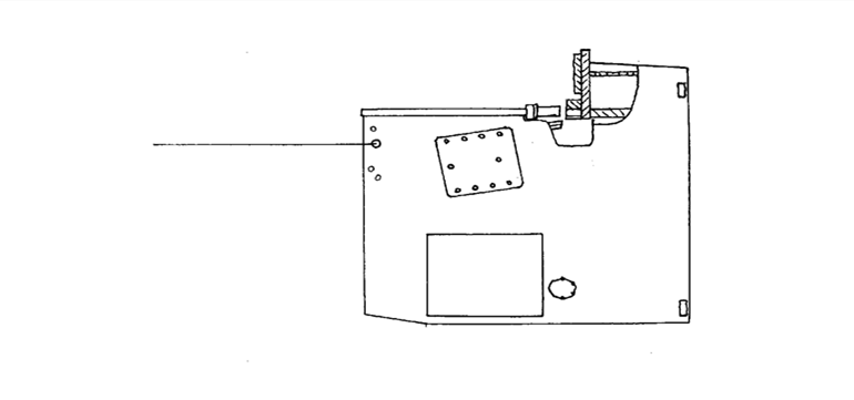 disegno della cesoia idraulica