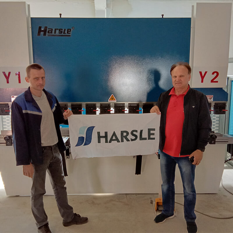 Freno press CNC harsle con DA-58T in Bielorussia, feedback dei clienti