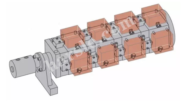 Bloccaggio idraulico disegno schema